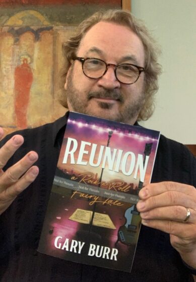 Gary with his new book, REUNION